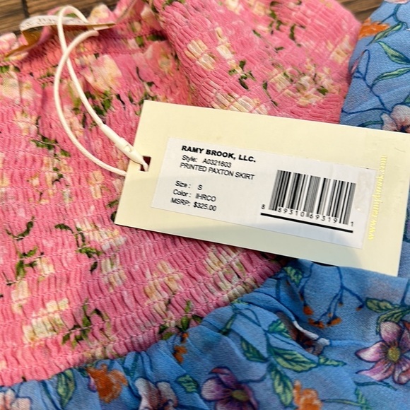 NWT Ramy Brook Paxton Floral Flounced Girlhoodcore Skirt - Picture 5 of 6